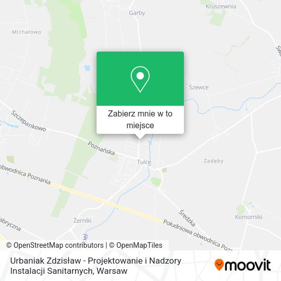 Mapa Urbaniak Zdzisław - Projektowanie i Nadzory Instalacji Sanitarnych