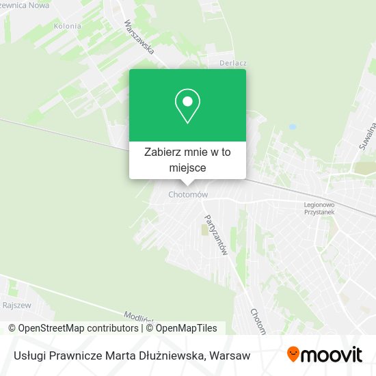 Mapa Usługi Prawnicze Marta Dłużniewska