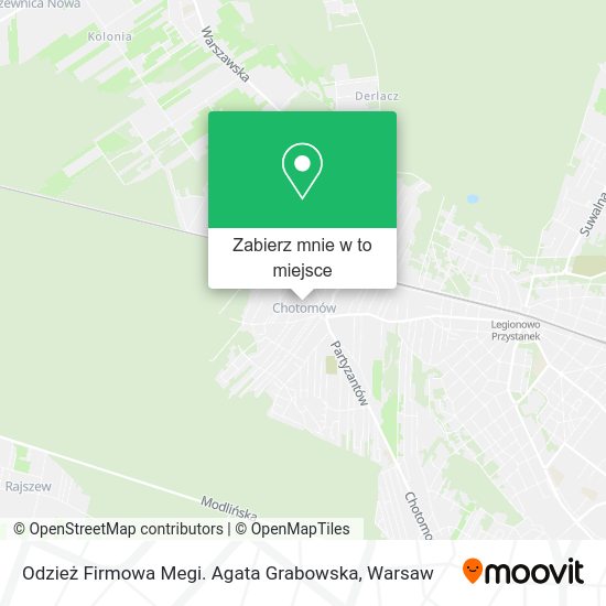 Mapa Odzież Firmowa Megi. Agata Grabowska