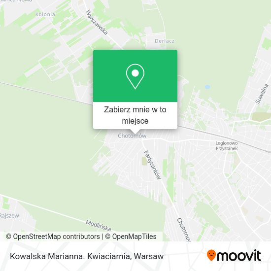 Mapa Kowalska Marianna. Kwiaciarnia