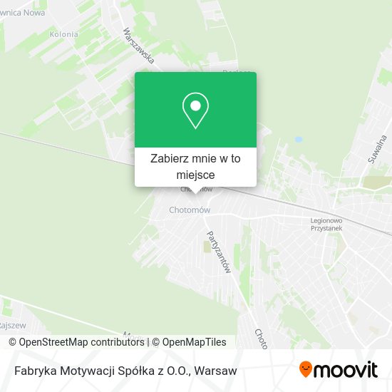 Mapa Fabryka Motywacji Spółka z O.O.