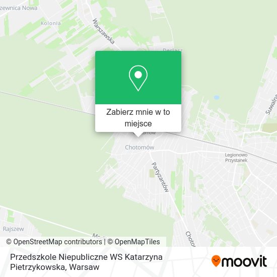 Mapa Przedszkole Niepubliczne WS Katarzyna Pietrzykowska