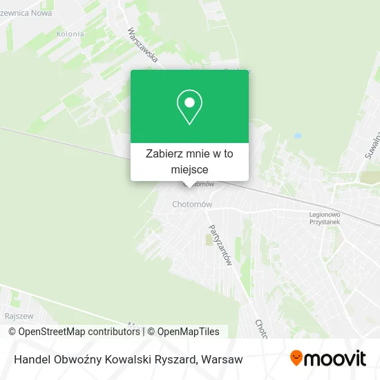 Mapa Handel Obwoźny Kowalski Ryszard