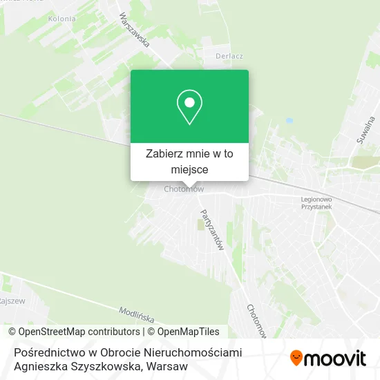 Mapa Pośrednictwo w Obrocie Nieruchomościami Agnieszka Szyszkowska