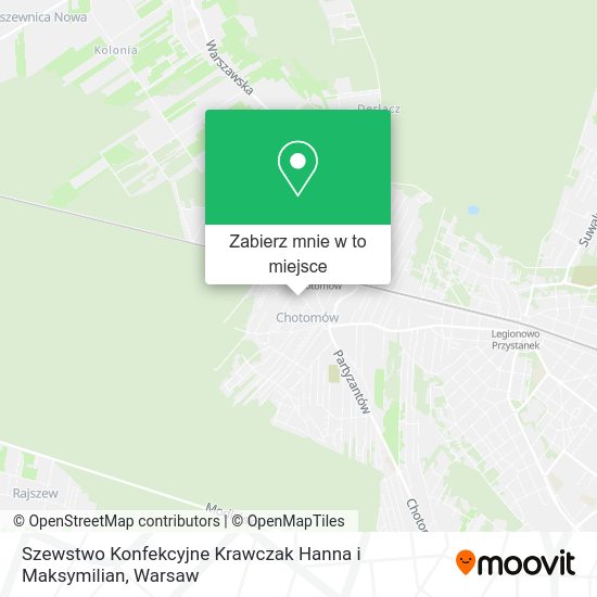 Mapa Szewstwo Konfekcyjne Krawczak Hanna i Maksymilian