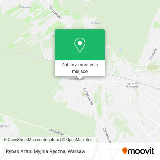 Mapa Rybak Artur. Myjnia Ręczna