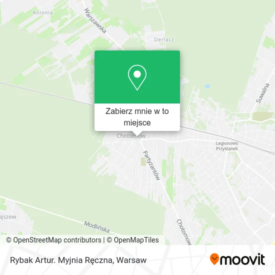 Mapa Rybak Artur. Myjnia Ręczna