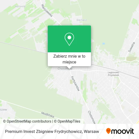 Mapa Premium Invest Zbigniew Frydrychowicz