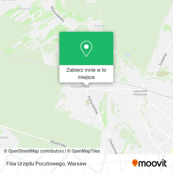 Mapa Filia Urzędu Pocztowego