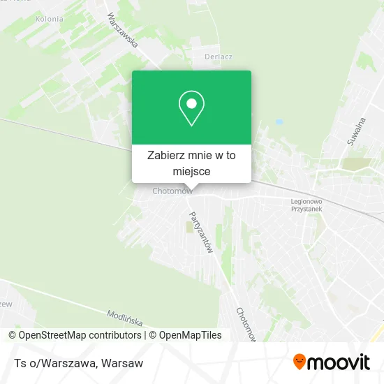 Mapa Ts o/Warszawa