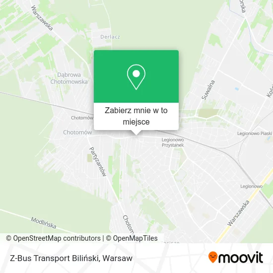 Mapa Z-Bus Transport Biliński