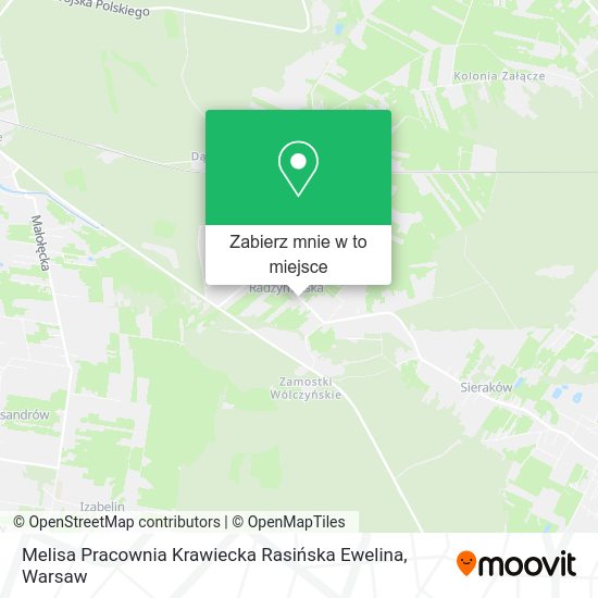 Mapa Melisa Pracownia Krawiecka Rasińska Ewelina