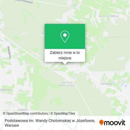 Mapa Podstawowa im. Wandy Chotomskiej w Józefowie