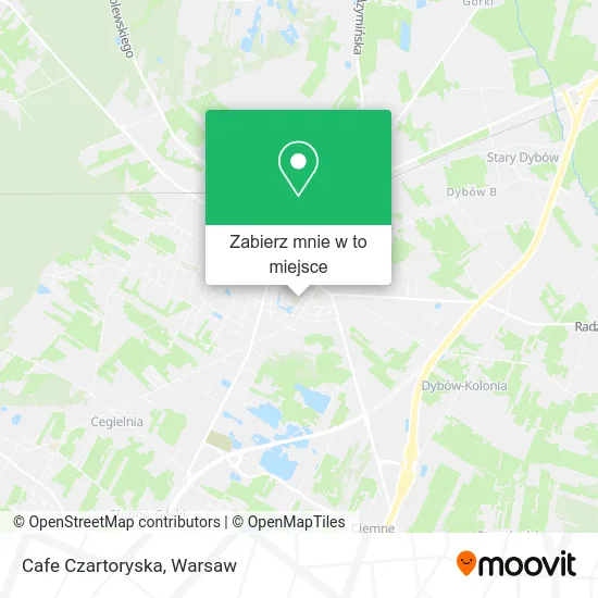 Mapa Cafe Czartoryska