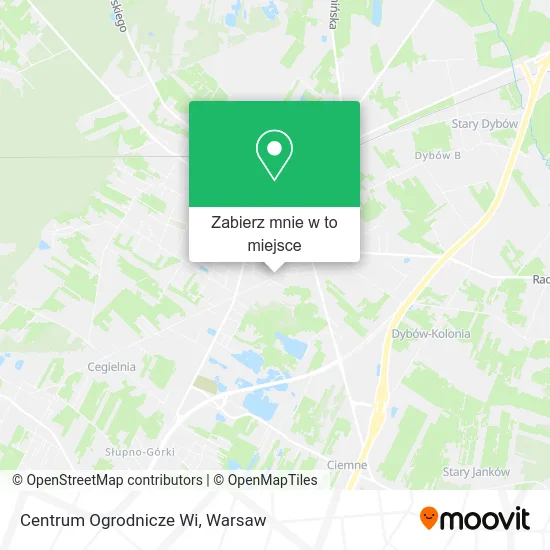 Mapa Centrum Ogrodnicze Wi