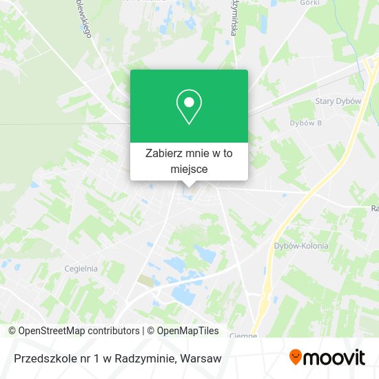 Mapa Przedszkole nr 1 w Radzyminie