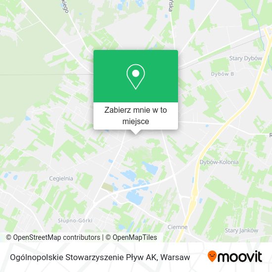 Mapa Ogólnopolskie Stowarzyszenie Pływ AK