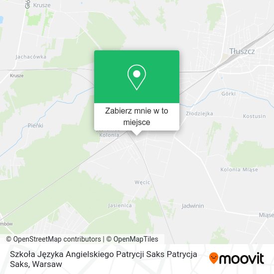 Mapa Szkoła Języka Angielskiego Patrycji Saks Patrycja Saks