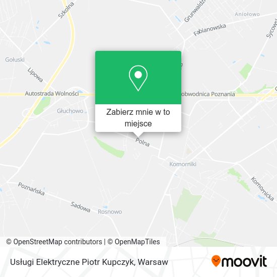 Mapa Usługi Elektryczne Piotr Kupczyk