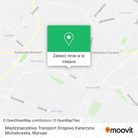 Mapa Międzynarodowy Transport Drogowy Katarzyna Michałowska