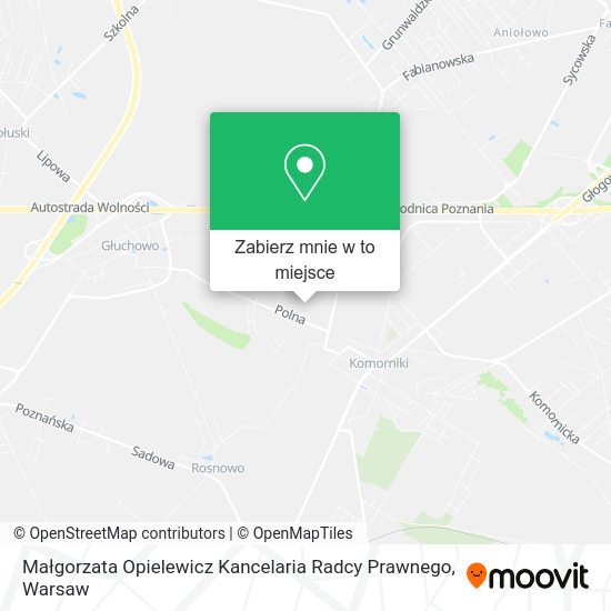 Mapa Małgorzata Opielewicz Kancelaria Radcy Prawnego