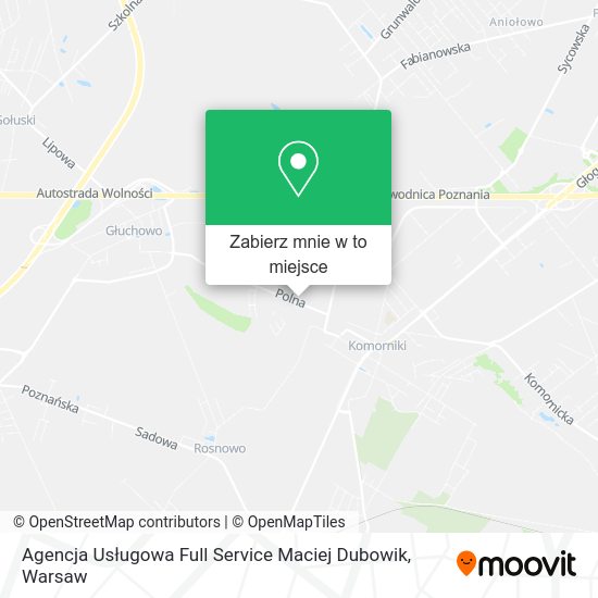 Mapa Agencja Usługowa Full Service Maciej Dubowik