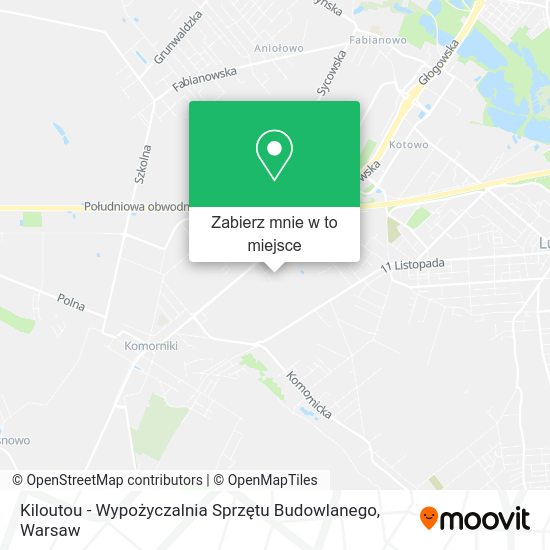 Mapa Kiloutou - Wypożyczalnia Sprzętu Budowlanego