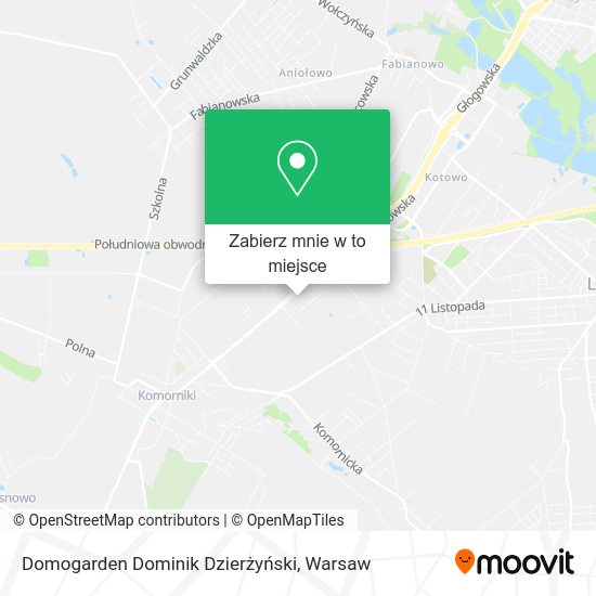 Mapa Domogarden Dominik Dzierżyński