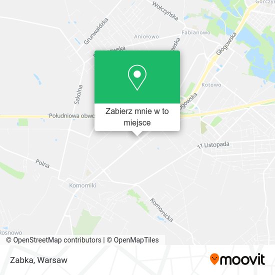 Mapa Zabka