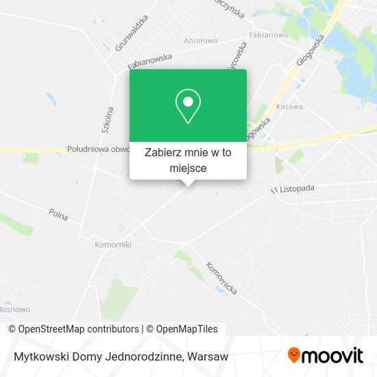 Mapa Mytkowski Domy Jednorodzinne