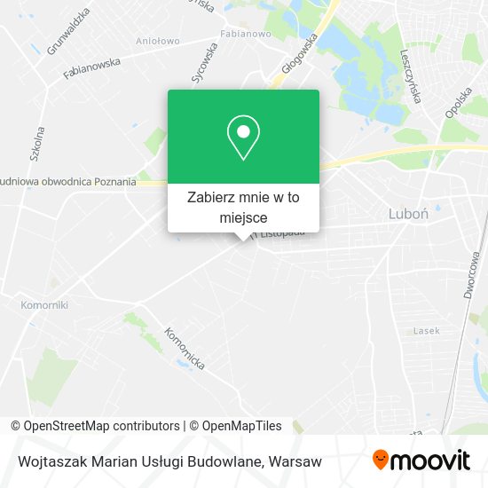 Mapa Wojtaszak Marian Usługi Budowlane