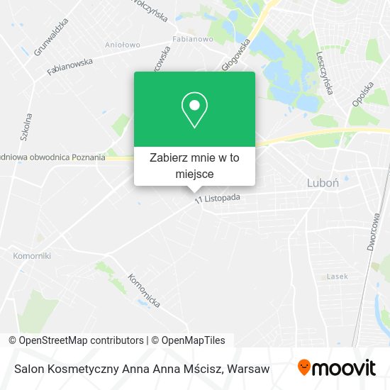 Mapa Salon Kosmetyczny Anna Anna Mścisz