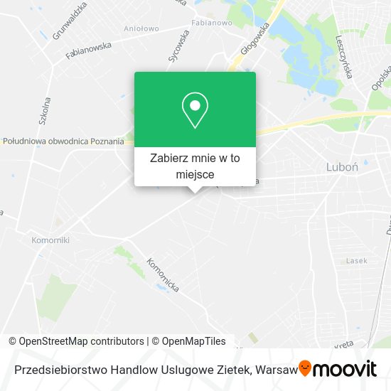 Mapa Przedsiebiorstwo Handlow Uslugowe Zietek