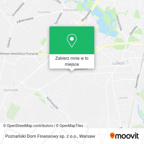 Mapa Poznański Dom Finansowy sp. z o.o.