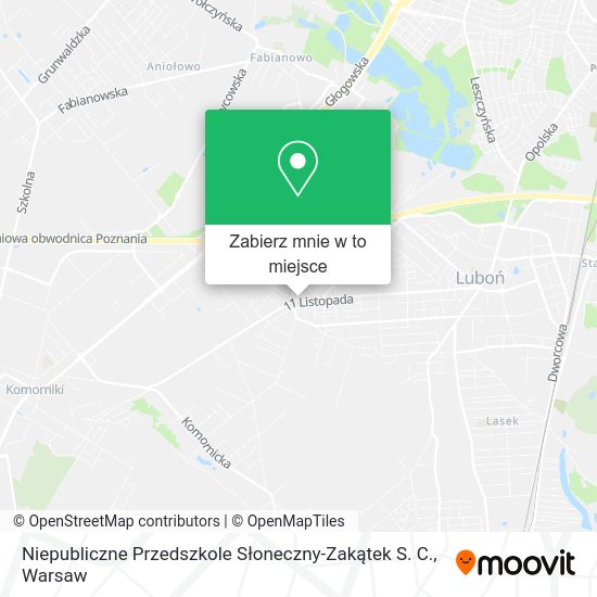 Mapa Niepubliczne Przedszkole Słoneczny-Zakątek S. C.