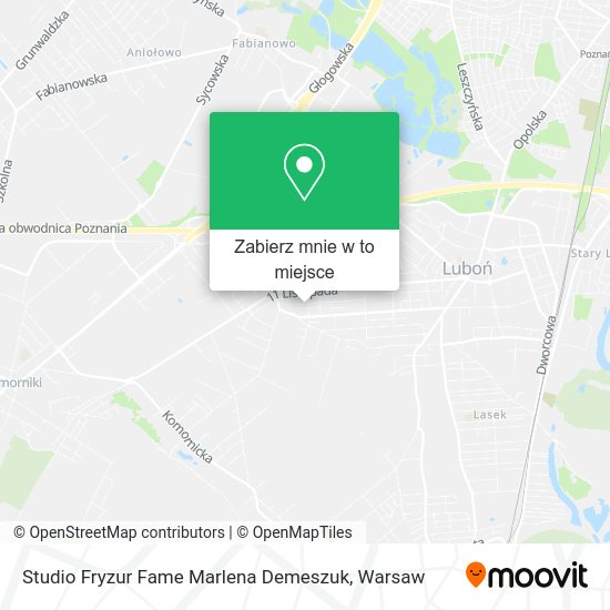 Mapa Studio Fryzur Fame Marlena Demeszuk