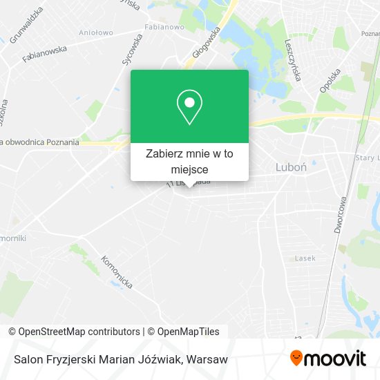 Mapa Salon Fryzjerski Marian Jóźwiak