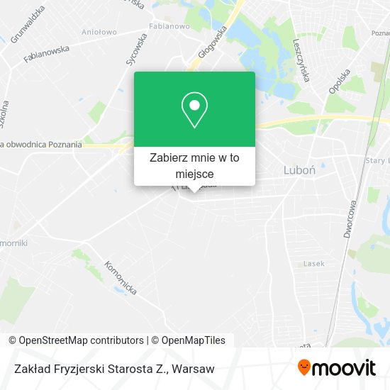 Mapa Zakład Fryzjerski Starosta Z.