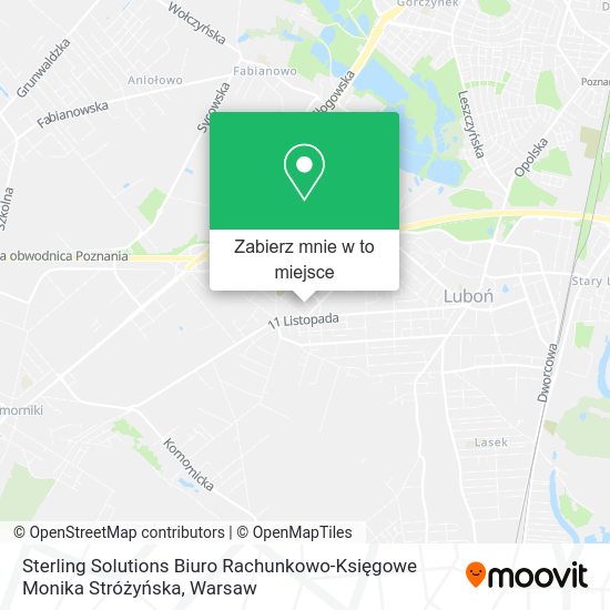 Mapa Sterling Solutions Biuro Rachunkowo-Księgowe Monika Stróżyńska