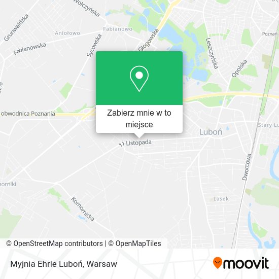 Mapa Myjnia Ehrle Luboń