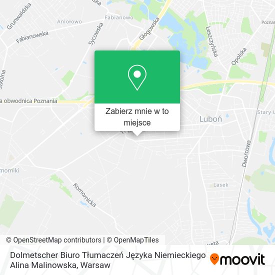 Mapa Dolmetscher Biuro Tłumaczeń Języka Niemieckiego Alina Malinowska