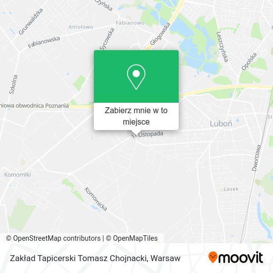 Mapa Zakład Tapicerski Tomasz Chojnacki