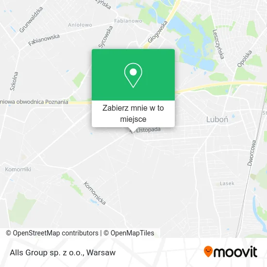 Mapa Alls Group sp. z o.o.