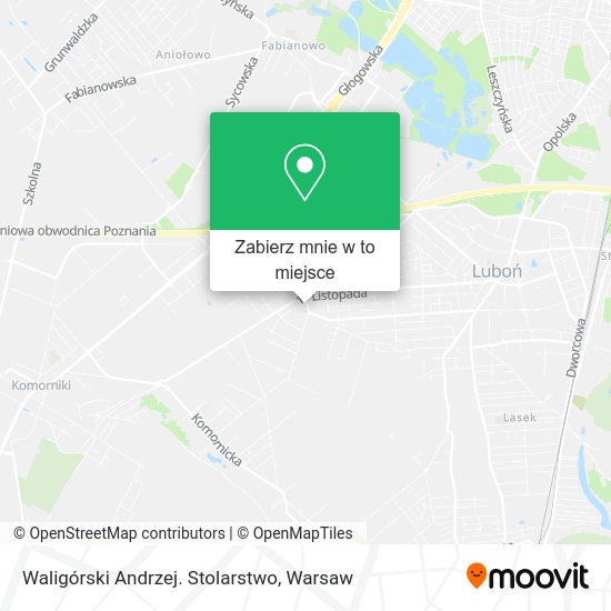 Mapa Waligórski Andrzej. Stolarstwo