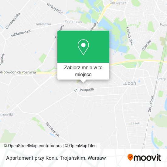 Mapa Apartament przy Koniu Trojańskim