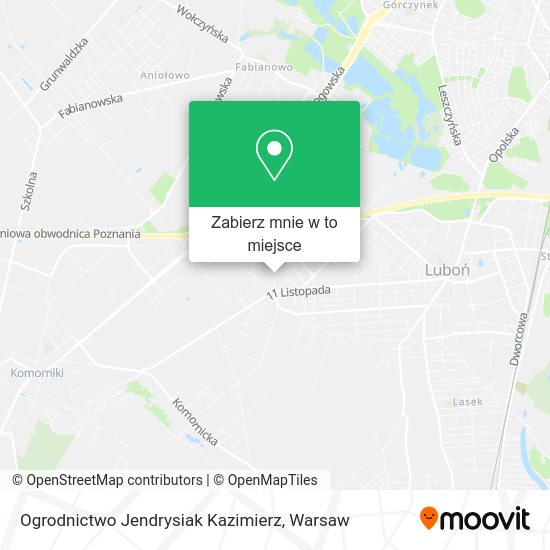 Mapa Ogrodnictwo Jendrysiak Kazimierz