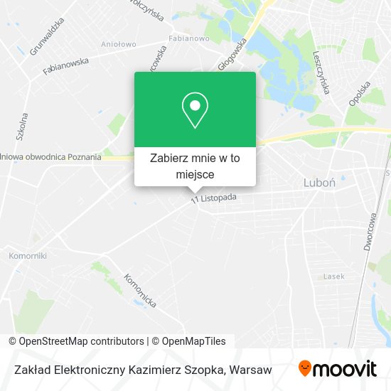 Mapa Zakład Elektroniczny Kazimierz Szopka