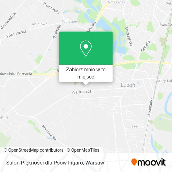 Mapa Salon Piękności dla Psów Figaro