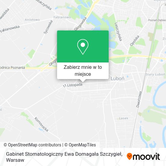 Mapa Gabinet Stomatologiczny Ewa Domagała Szczygieł