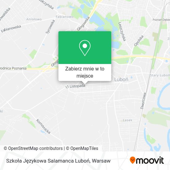 Mapa Szkoła Językowa Salamanca Luboń